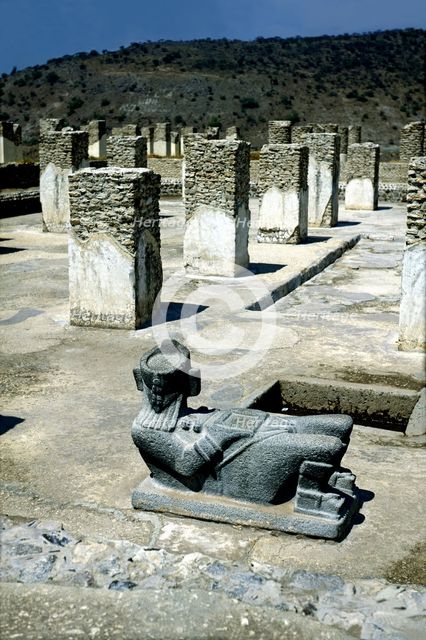 Tula, religious civic center of the Toltec culture founded around 900 AD, under the name Tollan X…