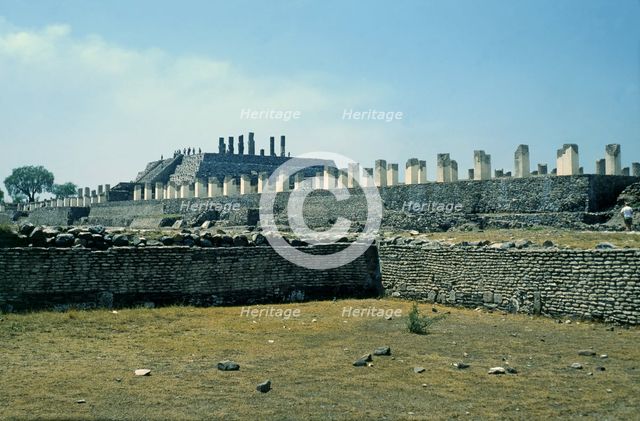 Tula, religious civic center of the Toltec culture founded around 900 BC. JC, under the name Toll…
