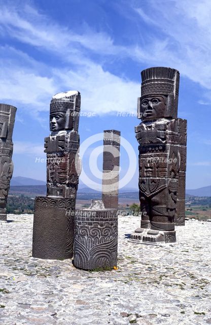 Tula, religious civic center of the Toltec culture founded around 900 BC. JC, under the name Toll…