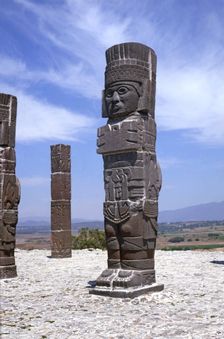 Tula, religious civic center of the Toltec culture founded around 900 BC. JC, under the name Toll…