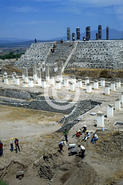 Tula, religious civic center of the Toltec culture founded around 900 BC. JC, under the name Toll…