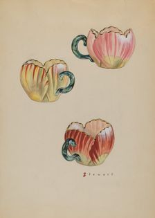 Tulip Cups, c. 1937. Creator: Robert Stewart