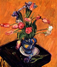 Tulip and Iris 1929. Artist: Matthew Smith