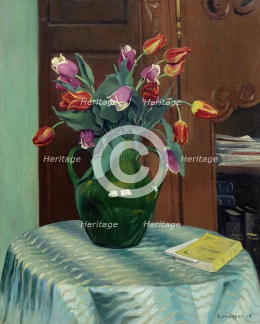Tulipes roses et rouges (Pink and red tulips), 1912. Creator: Vallotton, Felix Edouard (1865-1925).