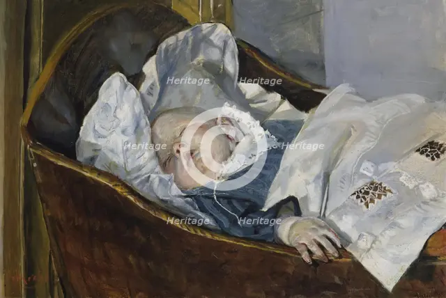 Tulla, the Artist's Grandchild, probably 1913. Creator: Christian Krohg.