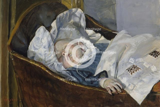 Tulla, the Artist's Grandchild, probably 1913. Creator: Christian Krohg.