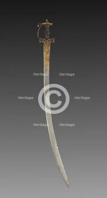 Tulwar Sword, 1700s. Creator: Unknown.