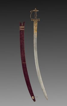 Tulwar sword, 1700s. Creator: Unknown