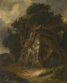 Tumbledown hut, 1660-1670. Creator: Follower of Cornelis Gerritsz. Decker