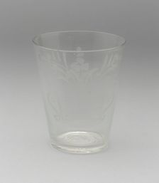 Tumbler, 1764/74. Creator: American Flint Glass Manufactory