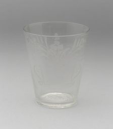 Tumbler, 1764/74. Creator: American Flint Glass Manufactory