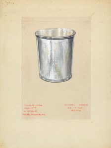 Tumbler, 1935/1942. Creator: Michael Trekur