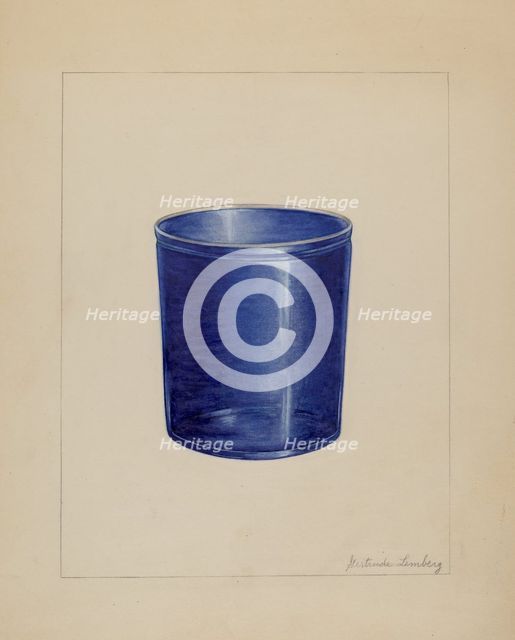 Tumbler, c. 1937. Creator: Gertrude Lemberg.