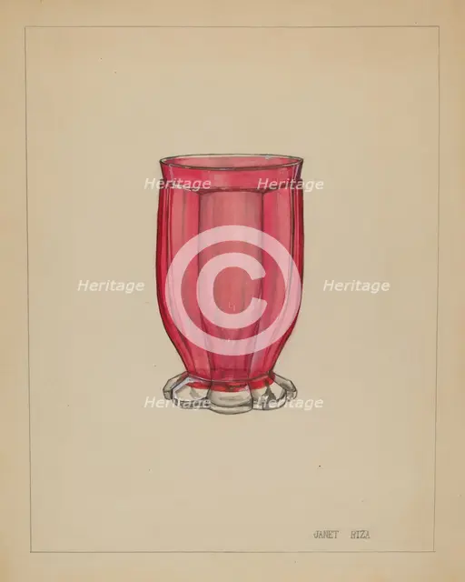 Tumbler, c. 1937. Creator: Janet Riza.