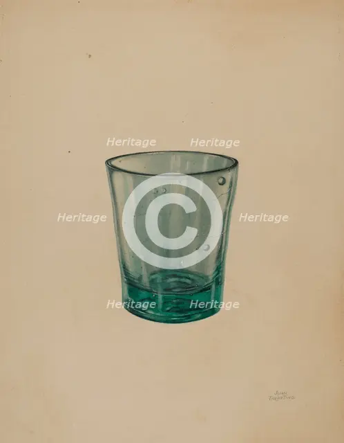 Tumbler, c. 1937. Creator: John Tarantino.
