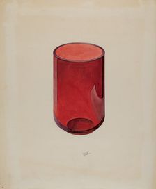 Tumbler (Ruby), c. 1936. Creator: Edward White