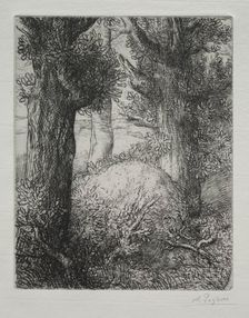 Tumulus gaulois. Creator: Alphonse Legros (French, 1837-1911)