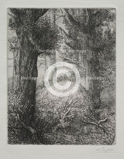 Tumulus gaulois. Creator: Alphonse Legros (French, 1837-1911).