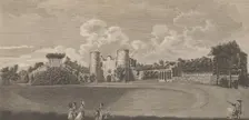 Tunbridge Castle in the County of Kent, from Edward Hasted's, The History and..., 1777-90. Creator: Richard Bernard Godfrey