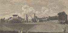 Tunbridge Castle in the County of Kent, from Edward Hasted's, The History and..., 1777-90. Creator: Richard Bernard Godfrey
