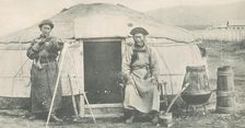 Tunguz in front of the yurt, 1904-1917. Creator: Unknown