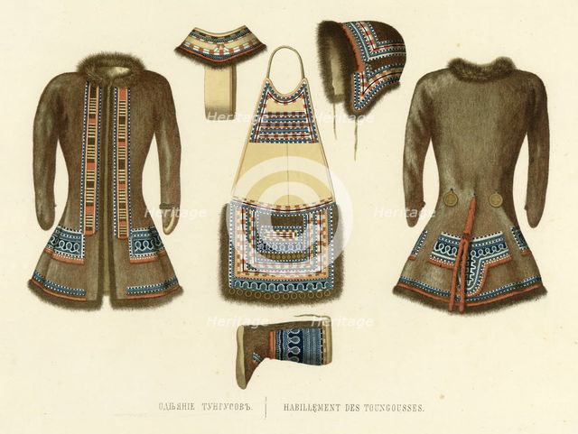 Tungus Clothing, 1856. Creator: Ivan Dem'ianovich Bulychev.