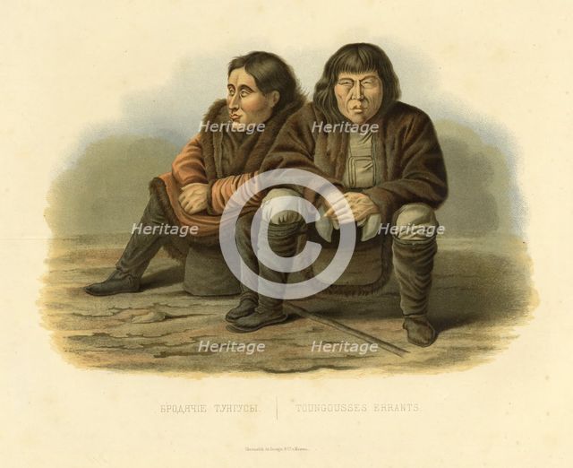 Tungus Vagrants, 1856. Creator: Ivan Dem'ianovich Bulychev.