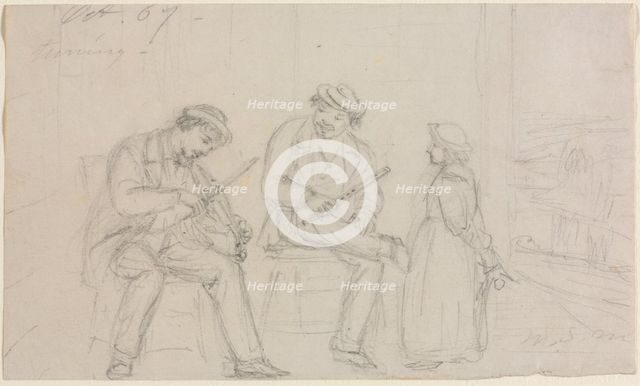 Tuning, 1867. Creator: William Sidney Mount (American, 1807-1868).