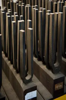 Tuning forks, Whitechapel Bell Foundry, 32-34 Whitechapel Road, Tower Hamlets, London, 2010. Artist: Derek Kendall