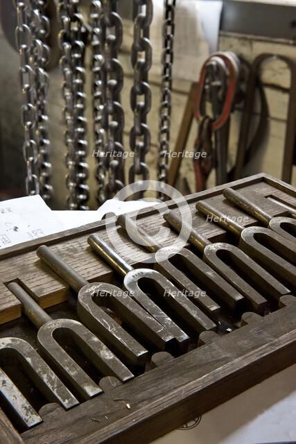 Tuning forks, Whitechapel Bell Foundry, 32-34 Whitechapel Road, Tower Hamlets, London, 2010. Artist: Derek Kendall.