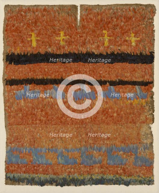 Tunic Fragment, Peru, A.D. 600/1532. Creator: Unknown.