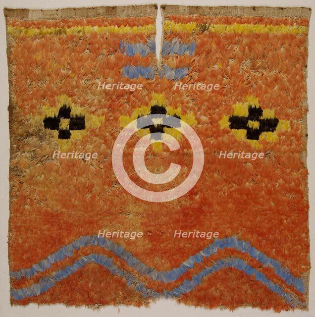 Tunic Fragment, Peru, A.D. 600/1532. Creator: Unknown.