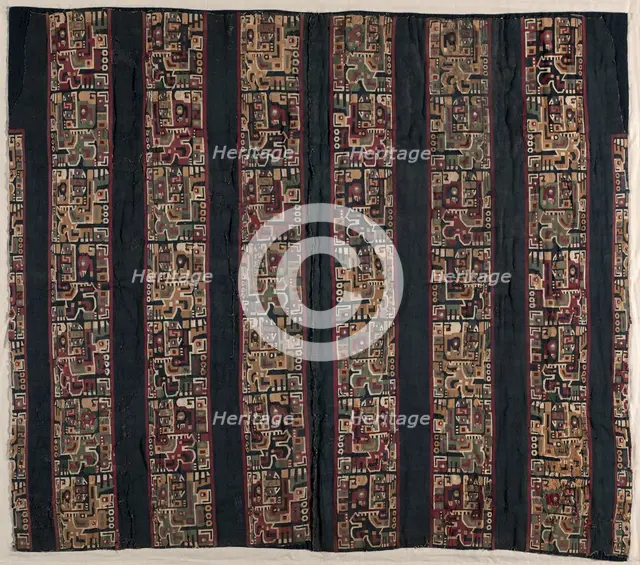 Tunic Fragments with Bird-Headed Creature, 600-1000. Creator: Unknown.