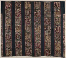 Tunic Fragments with Bird-Headed Creature, 600-1000. Creator: Unknown