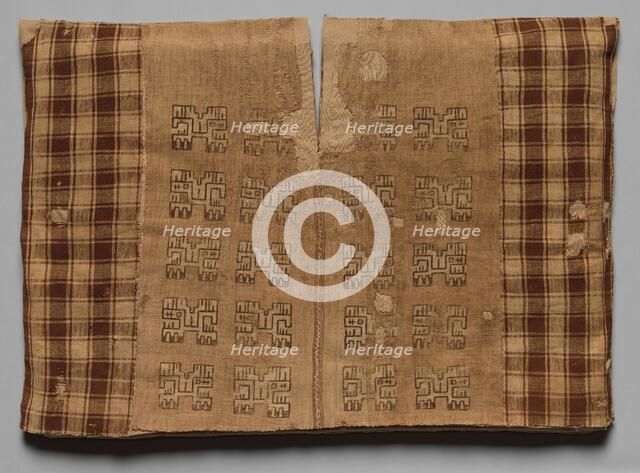 Tunic with Profile Animals and Checkerboards, 700 BC-AD 650. Creator: Unknown.