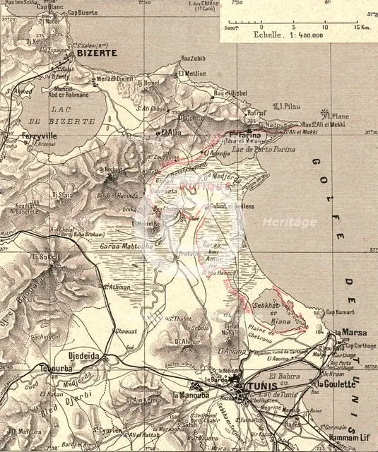 ''Tunis et Bizerte. La basse Medjerda; Afrique du nord', 1914. Creator: Unknown.