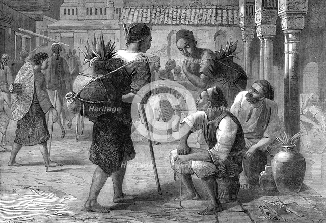 Tunis water-carriers, 1864. Creator: Joseph Austin Benwell.