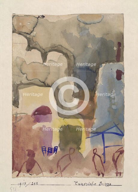 Tunisian sketch, 1914. Creator: Klee, Paul (1879-1940).