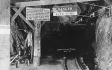 Tunnel at Juneau Mine, between c1900 and c1930. Creator: Unknown