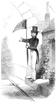 Tunnel signal - "All right", 1844. Creator: Unknown
