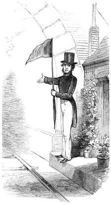 Tunnel signal - "All right", 1844. Creator: Unknown