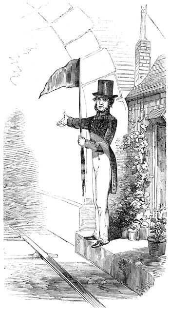 Tunnel signal - "All right", 1844. Creator: Unknown.