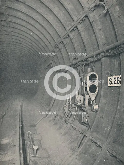 'Tunnel Signal and Automatic Train-Stop. London Underground Railways', 1926. Artist: Unknown.
