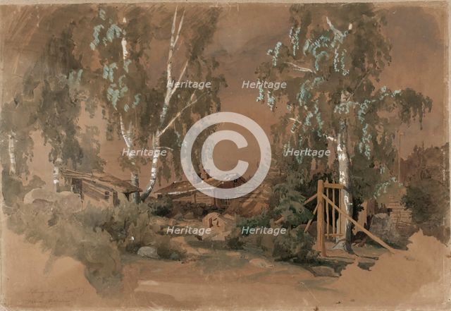 Tuomarinkyla, 1859. Creator: Werner Holmberg.