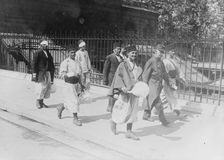 Turcos, wounded at Charleroi, in Paris, 1914. Creator: Bain News Service
