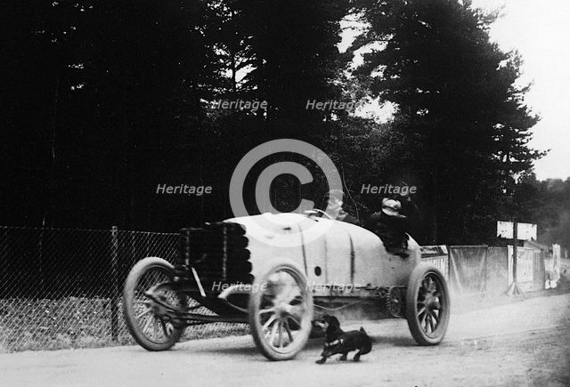 Turcat Mery driven by Henri Rougier at the 1904 Gordon Bennett Cup, Homburg, Germany. Creator: Unknown.