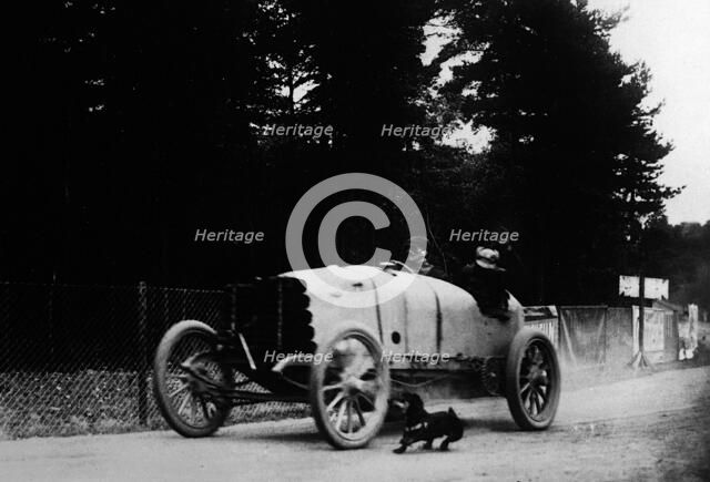 Turcat Mery driven by Henri Rougier at the 1904 Gordon Bennett Cup, Homburg, Germany. Creator: Unknown.