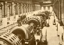 Turbo-Generators at Neasden Power House, Metropolitan Railway 1930. Creator: Unknown