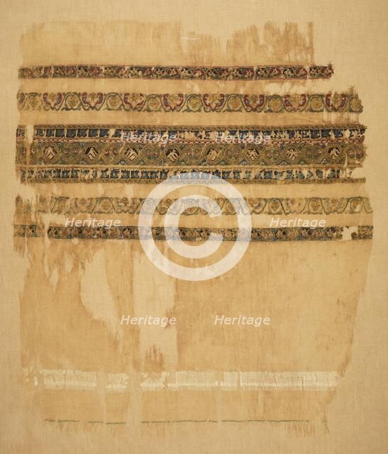 Turban or shawl end with tiraz and gold, 1094. Creator: Unknown.