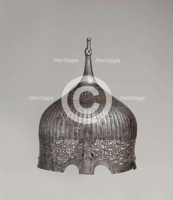Turban Helmet, Turkish or Iranian, in the style of Turkman armour, 15th century. Creator: Unknown.